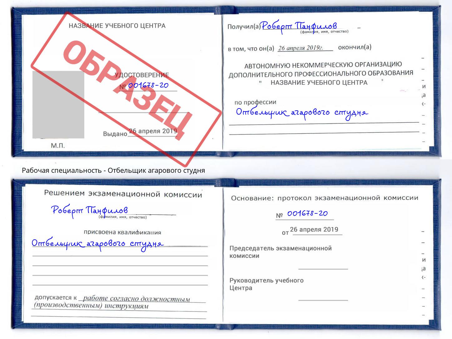 Отбельщик агарового студня Черняховск