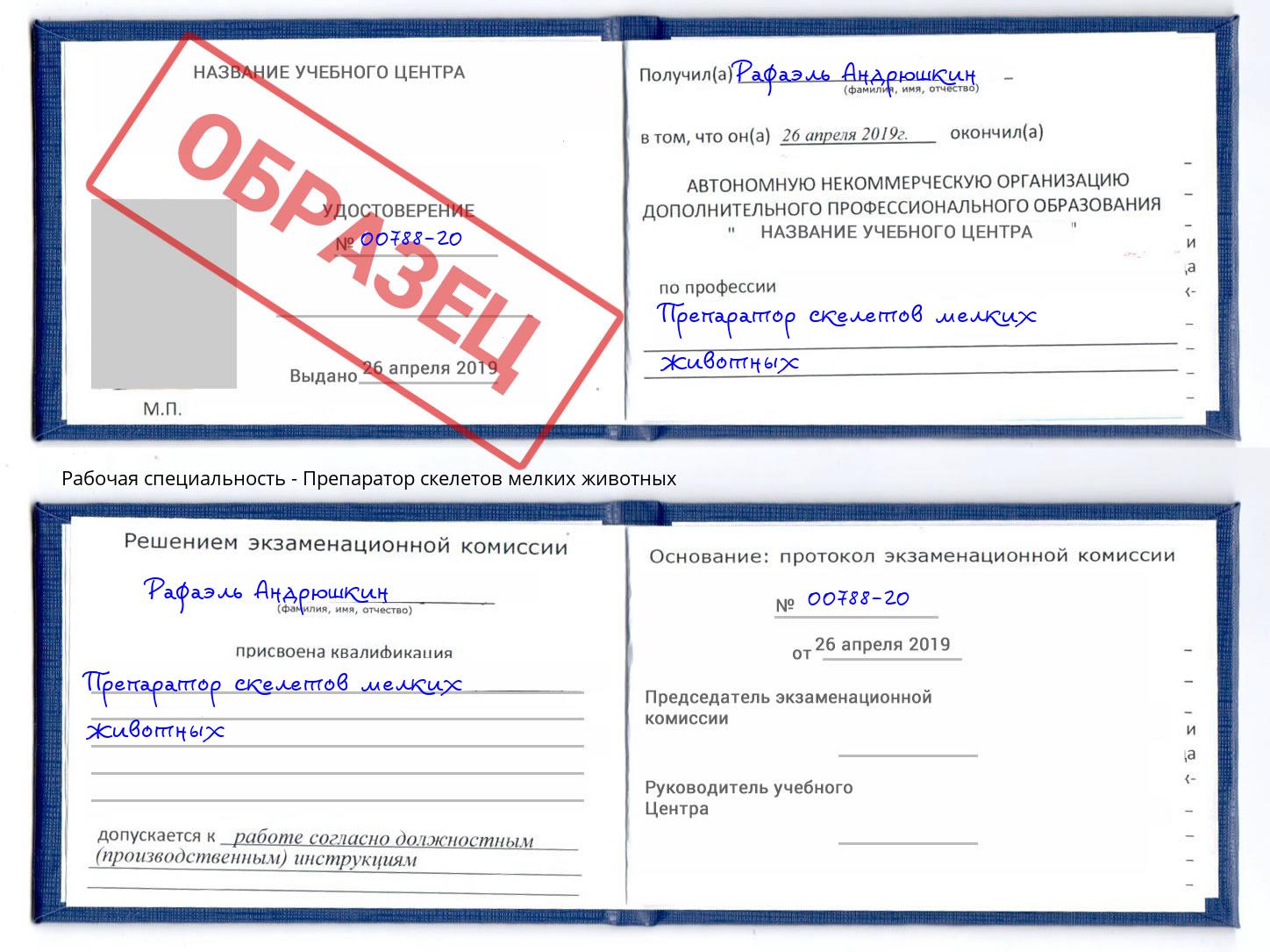 Препаратор скелетов мелких животных Черняховск